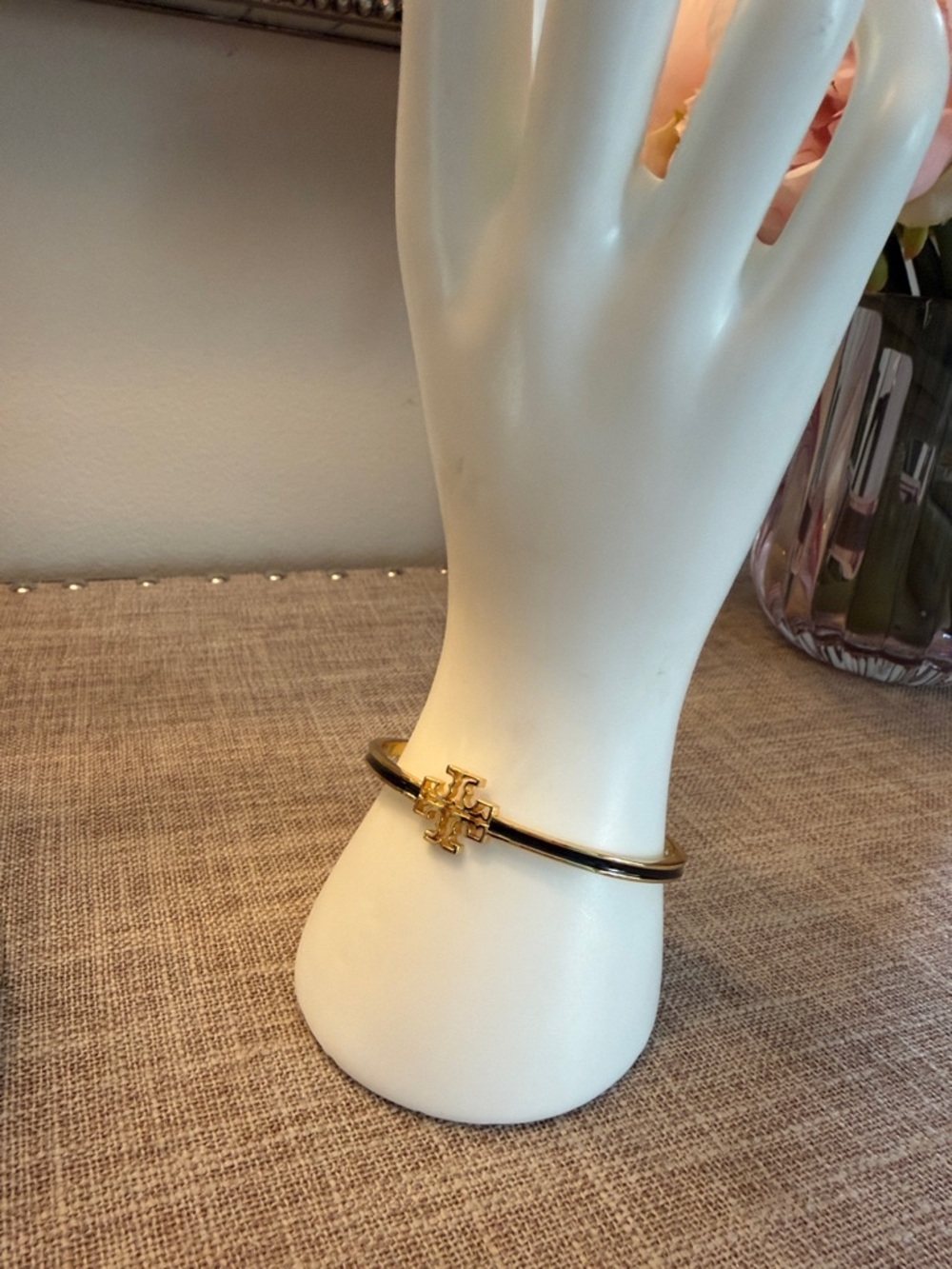 NIB Tory Burch Gold and Black Bracelet